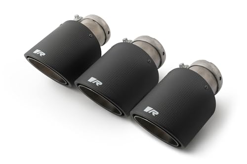 Set Di 3 Code Remus Da 102 Mm Ad Angolo Carbonio