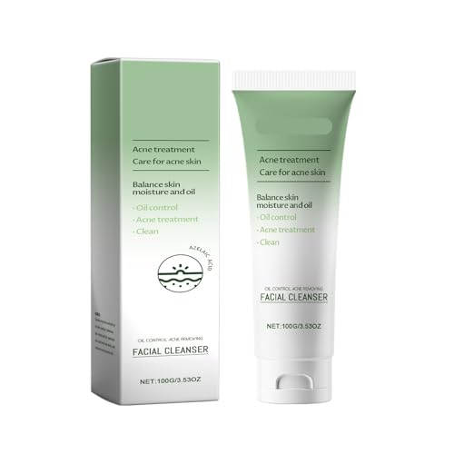 Limpiador Facial Suave: Hidratante Y Equilibrante De Grasa, Con Ácido Azelaico Y Salicílico, Cuidado Diario For Todo Tipo De Piel.(3PCS)