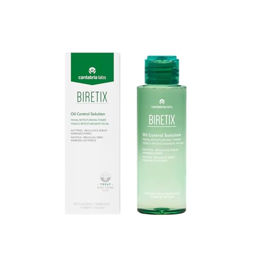 Cantabria Labs – Biretix Oil Control Solution – Solución Facial 100 ml – Regula el sebo, minimiza los poros y matificante en piel Grasa con Tendencia Acneica