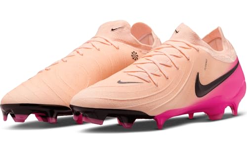 Nike Phantom GX 2 Pro FG Low-Top Soccer Cleats (FJ2563-800, Crimson Tint/Pink Blast/Black)2