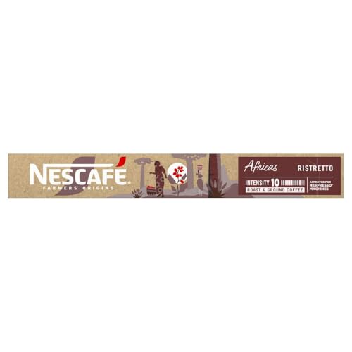 Café em Cápsula Nescafé Farmers Origins Africas - compatível com máquina Nespresso, 10 cáp... Café em Cápsula Nescafé Farmers Origins Africas - compatível com máquina Nespresso, 10 cáp...
