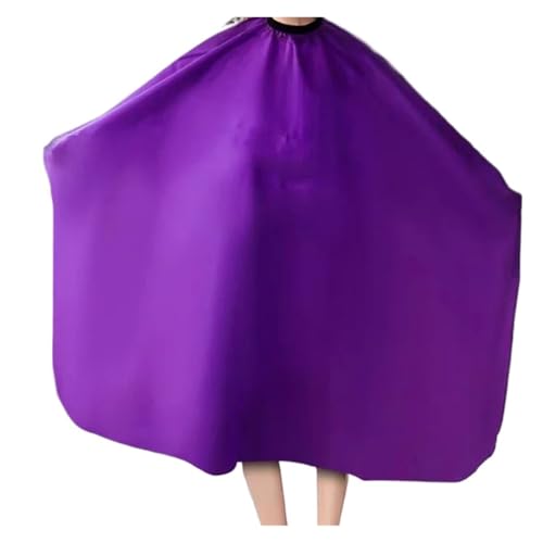 Capa impermeable para corte de cabello 140x120 cm morada