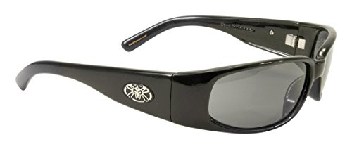 Black Flys Micro Fly 2 - Shiny Black - Smoke Polarized