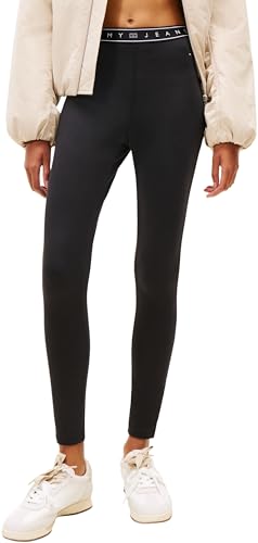 Tommy Jeans Longueur Totale pantalon femme en coton denim bleu marine style décontracté