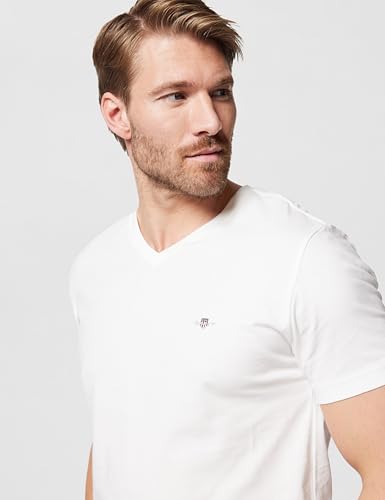 Vêtements GANT SLIM SHIELD V NECK T SHIRT pour Accessoires - vue 6