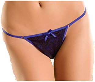 Victorian Lace Thong (Red;)