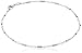Sterling Silver Italian Diamond Cut Bar Station Anklet, 9"