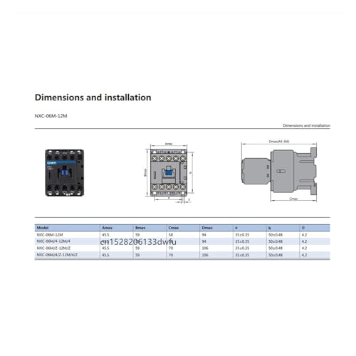 Mini contactor 6A 9A 12A compatible con circuitos de 220V y 380V en cuadros de mando 4
