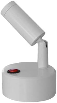3W LED Adjustable Picture Light Battery-Powered Lamp On/Off Button Cabinet White-Finish Warm White