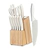 15-Piece-Knife-SetKitchen-Knife-Block-SetWhite-stainless-steel-knife-set-with-sharpener-for-Chopping-Slicing-Dicing-CuttingDishwasher-safe 15 Piece Knife Set,Kitchen Knife Block Set,White stainless steel knife set with sharpener for Chopping, Slicing, Dicing & Cutting,Dishwasher safe