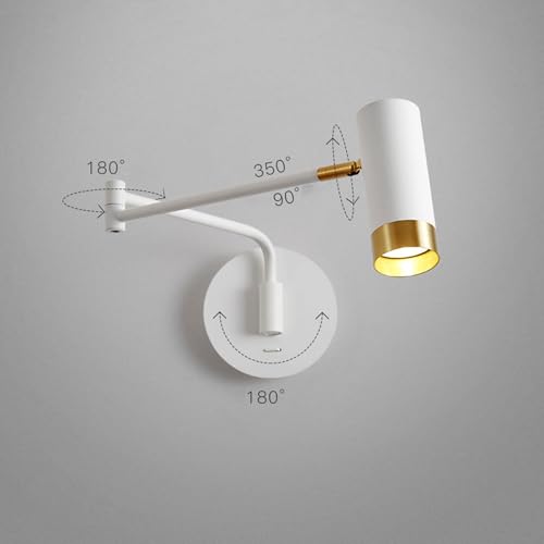Lámpara de pared LED giratoria para iluminar y decorar tu dormitorio a tu gusto 2