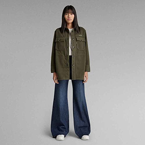 G-STAR RAW Damen Boyfriend Overshirt, Grün (lt hunter D22178-D200-8165), XS