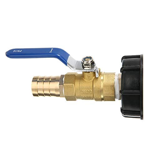 LXH-SH Easy to install IBC Tank Adapter S60X6 To 1 Inch Brass Tap Replacement Valve Fitting Parts For Home Garden Water Connectors