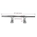 MIZUGIWA Boat Cleats 6 Inch Stainless Steel Dock Cleats for Boat,Marine Cleats,Open Base Cleats,Rope Cleat with Fasteners for Boat Docks,Kayaks, Nautical Decor,Pack of 4