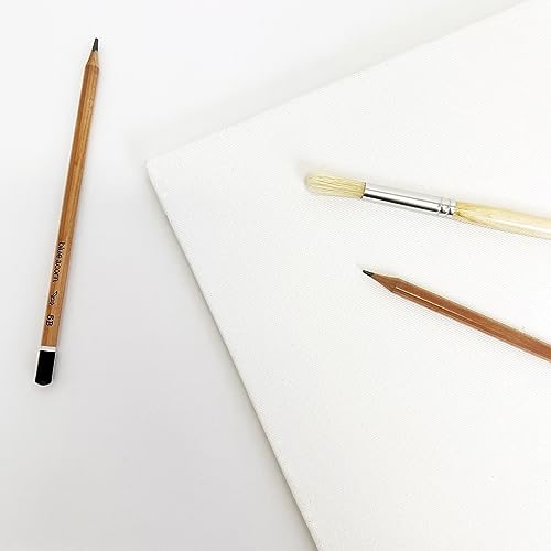 BLUE ACORN, 5 x A4 MDF 18mm Pre-Stretched Thin Edge Canvas, Triple Primed, Acid-Free - Image 4