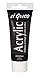 Produktbild Kreul 28324 - El Greco Acrylic, 75 ml Tube in schwarz, hochpigmentierte, glänzende Acrylfarbe in Studienqualität, buttrig vermalbar, für pastose Malerei
