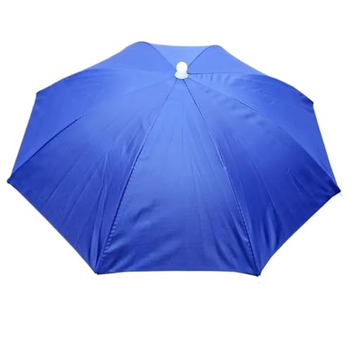YCXMBH Paraguas for Exteriores, Sombrero, antilluvia, for el Sol, Gorra Plegable for Pesca, Ciclismo, Senderismo, Camping, sombrilla de Sombra.(Blue)