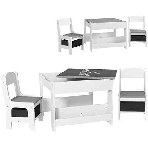 HOMCOM Ensemble Table et Chaises Enfant Cover