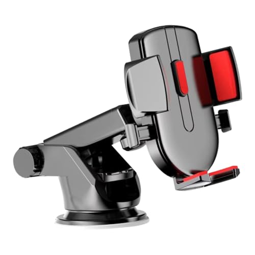 Supporto per Smartphone Auto con Rosso Portacellulare Stabile con Pad Silicone Facile Installare e Compatibile con Tutti Telefoni