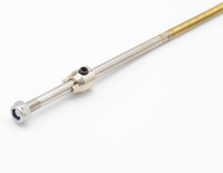4.76mm 3/16'' Flexible Shaft Positive/Reverse Transmission Shaft Length 520mm Flex Cable with Drive Dog for RC Electric Boat(L400mm Reverse)