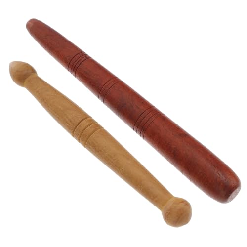 2 Stücke Triggerpunkt Massagegerät, Massage Holz, Massagestab Massagestäbchen Muskel, Massageroller Stick Entspannung Schmerzlinderung, Massage Stift Akupressur Stab für Schulter Rücken Bein