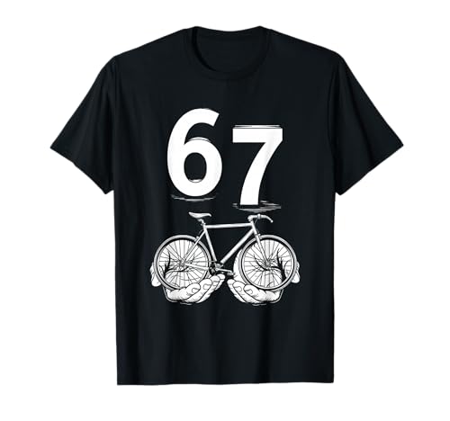 Cycling 67 Six Seven Bike Meme T-Shirt