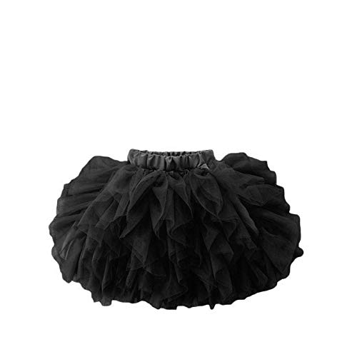 HIBA Baby Girl Tutu Skirt with Frill Style Black 3-4 Years