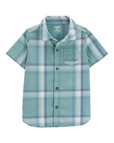 Image of OshKosh B'Gosh Boys Short Sleeve Woven Buttonfront Shirt
