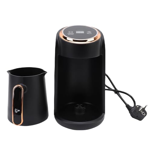 Srliya Macchina per caffè Turco 600W Anti-Trabocco 300ML Caffettiera Turca Visibile 4 Tazze per Ufficio Domestico