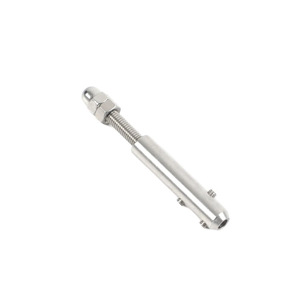 Serre Cable Acier 10 pièces pince à main câble métallique 4mm goujon fileté Tension extrémité raccord vis sans tête boulons boucle for poteau de pont d'escalier