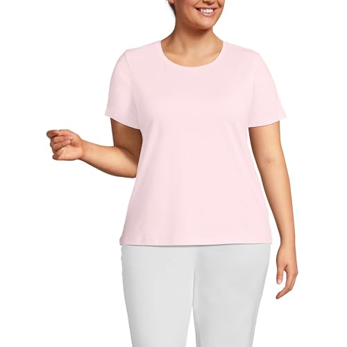 Lands' End Women's Relaxed American-Grown Supima Cotton Crew Neck T-Shirt