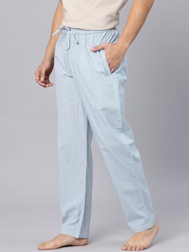 Image of Majestic Man Men's Pure Cotton Small Checks Lounge Pyjama | Comfort Fit | 3 Pockets | Front Zip Closure