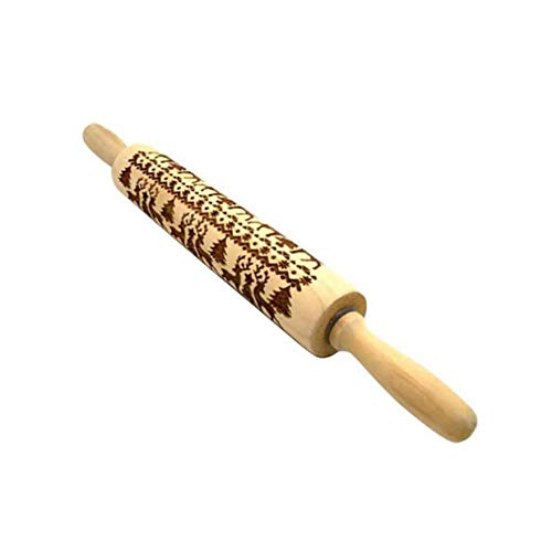 Rouleau à pâtisserie de Noël accessoire gaufrage pour biscuits - 2