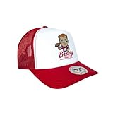 Tokyo Time Unisex Adult Tom Brady NFLPA Mesh Back Baseball Cap (One Size) (White/Red)