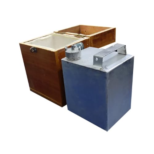 Aluminum Fuel Sample Container with Wooden Storage Box, Leak-Resistant Cap, for Petrol, Diesel, Kerosene and Oil Testing-image-38