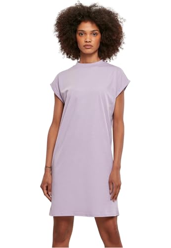 Urban Classics Damen Ladies Turtle Extended Shoulder Dress Kleid, Lilac, M EU