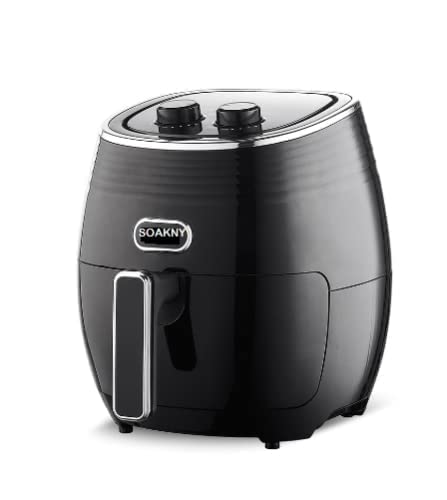 grofly Air Fryer Oven, 4.0 L Healthy Oil-Free Air Fryer, Electric Vegetable Air Fryer Easy Operation with Simple Knob Controls for Frying, Roasting, Grilling, Baking, Tray & Food Tong Included