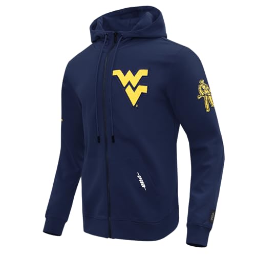 Image of Pro Standard Mens College Classic Chenille Cotton Double Knit Full Zip Hoodie