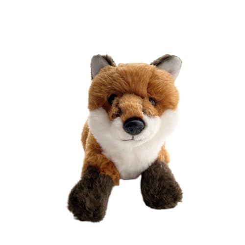 Renard en peluche réaliste et doux pour enfant, tout-petit et collectionneur d'animaux de la forêt