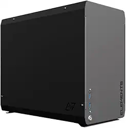 Computador Elements Eisen Mini Intel Core i9 10900 SSD M2 1TB, 32GB Ram RX 580 Preto Win 11