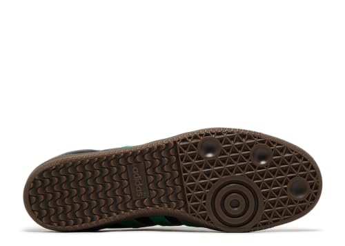 Image of adidas Samba Womens Sneaker, Core Black /Green /Grey Six, Size 5.5