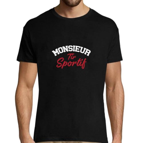 T-Shirt Homme Monsieur Tir Sportif : idée cadeau humour papa pour anniversaire