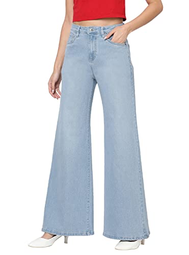 Image of AKA CHIC Women Flare Fit High Rise Stretchable Denim Jeans