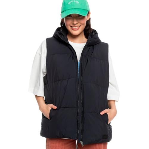 Roxy Bright Side Chaqueta, Anthracite, XS para Mujer