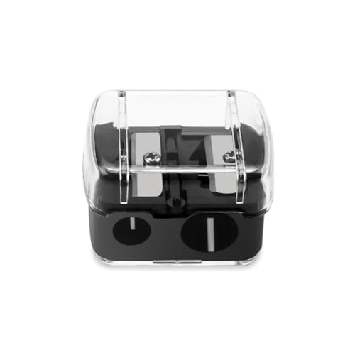 Didiseaon Pencil Sharpener Cover 30pcs Mini Makeup Tool Double Hole for Lip Liner Eyeliner Compact Easy to Hold