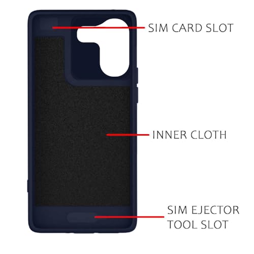 Image of Casotec Back Cover Compatible for Vivo V60e 5G | MagFit Ring Design (Non-Magnetic) | Shockproof | Anti-Slip Grip | Raised Camera Edges | Slim Protective Case for Vivo V60e 5G (Steel Blue)