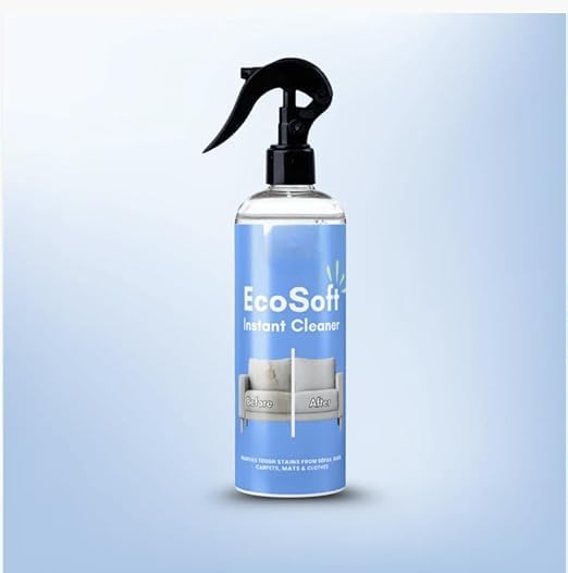 Image of Ecosoft Upholstery Cleaner 500 ml - Powerful, Fast-Acting, and Safe Fabric Stain Remover Spray for Sofas, Chairs, Car Seats, Cushions, Curtains, Mattresses, Fabric Car Interior