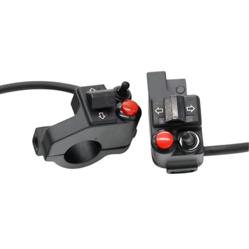 Interrupteur clignotant moto universel et commande double flash pour guidon