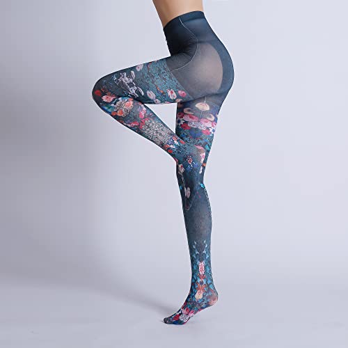 Image of Sahabowi Women Tights, Sheer High Waist Pantyhose, Vintage Control Top Stockings