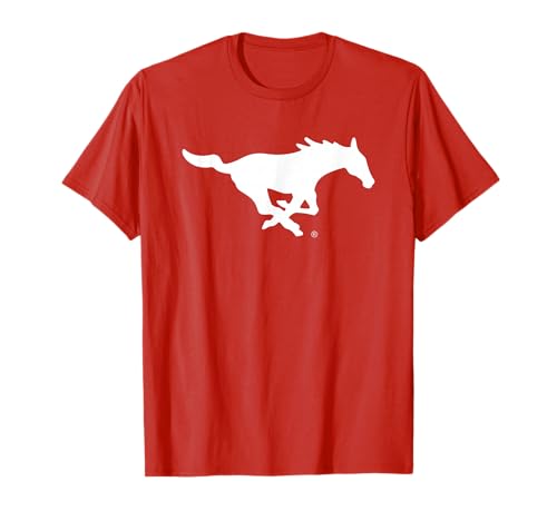 SMU Mustangs Icon Red Officially Licensed T-Shirt